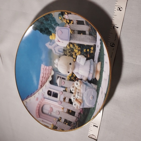 1993 Precious Moments Collectible Plate God Loveth A Cheerful Giver Sam Butcher - Picture 6 of 7